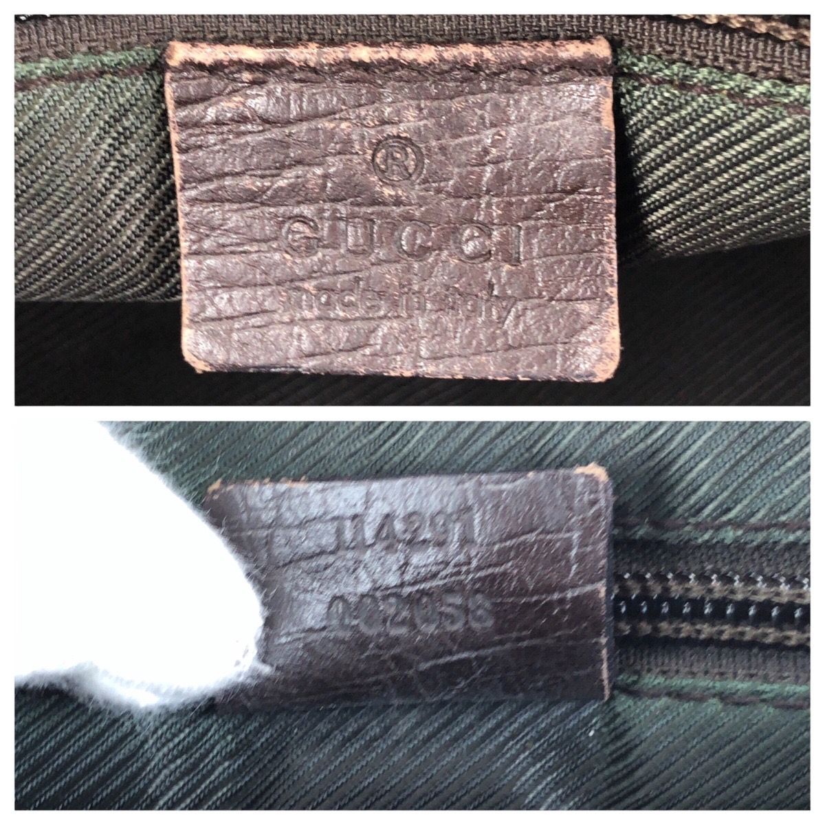 Gucci Beige Brown Silver GG Supreme Canvas Leather Shoulder — view 4