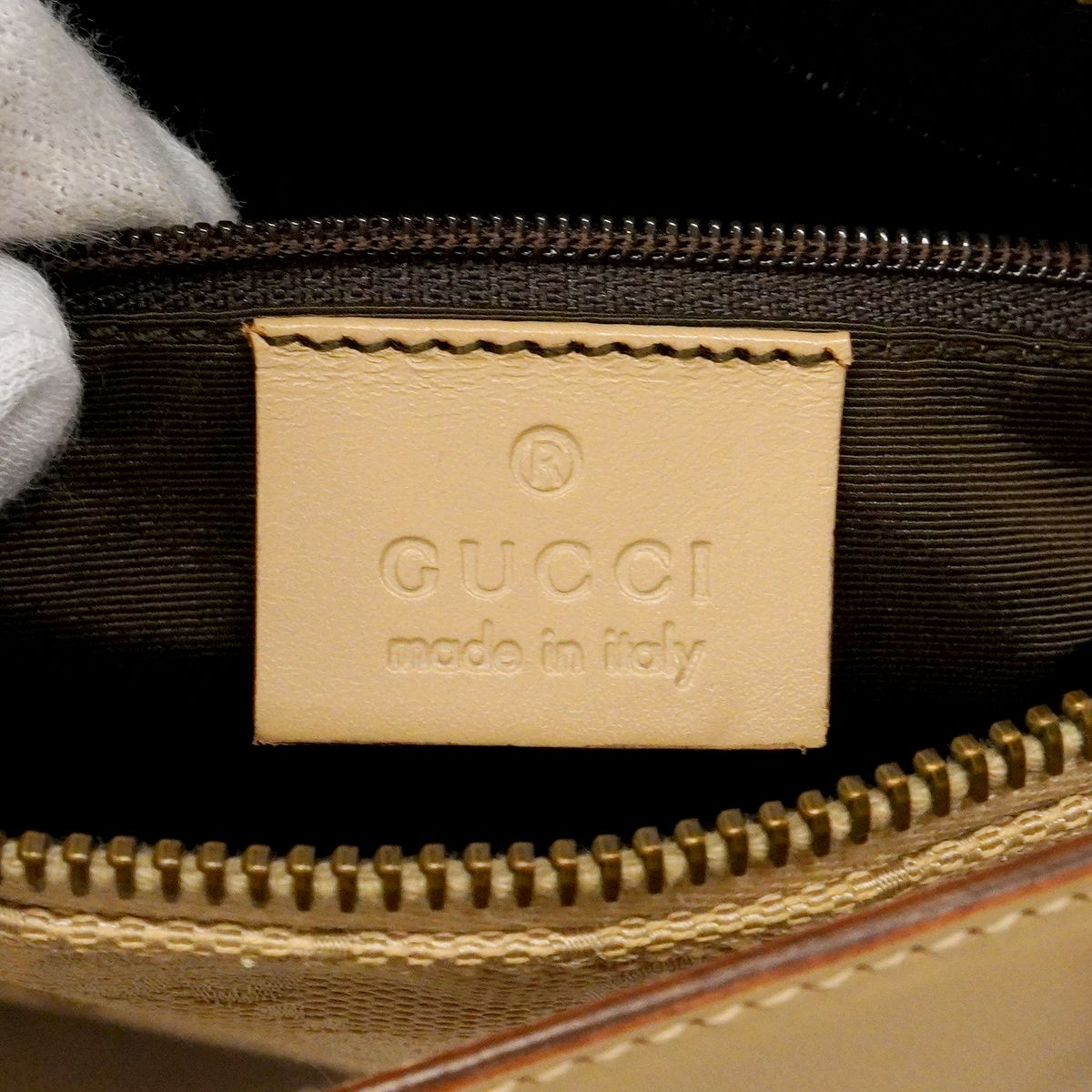 Gucci Handbag GG Canvas Beige Gold — view 5