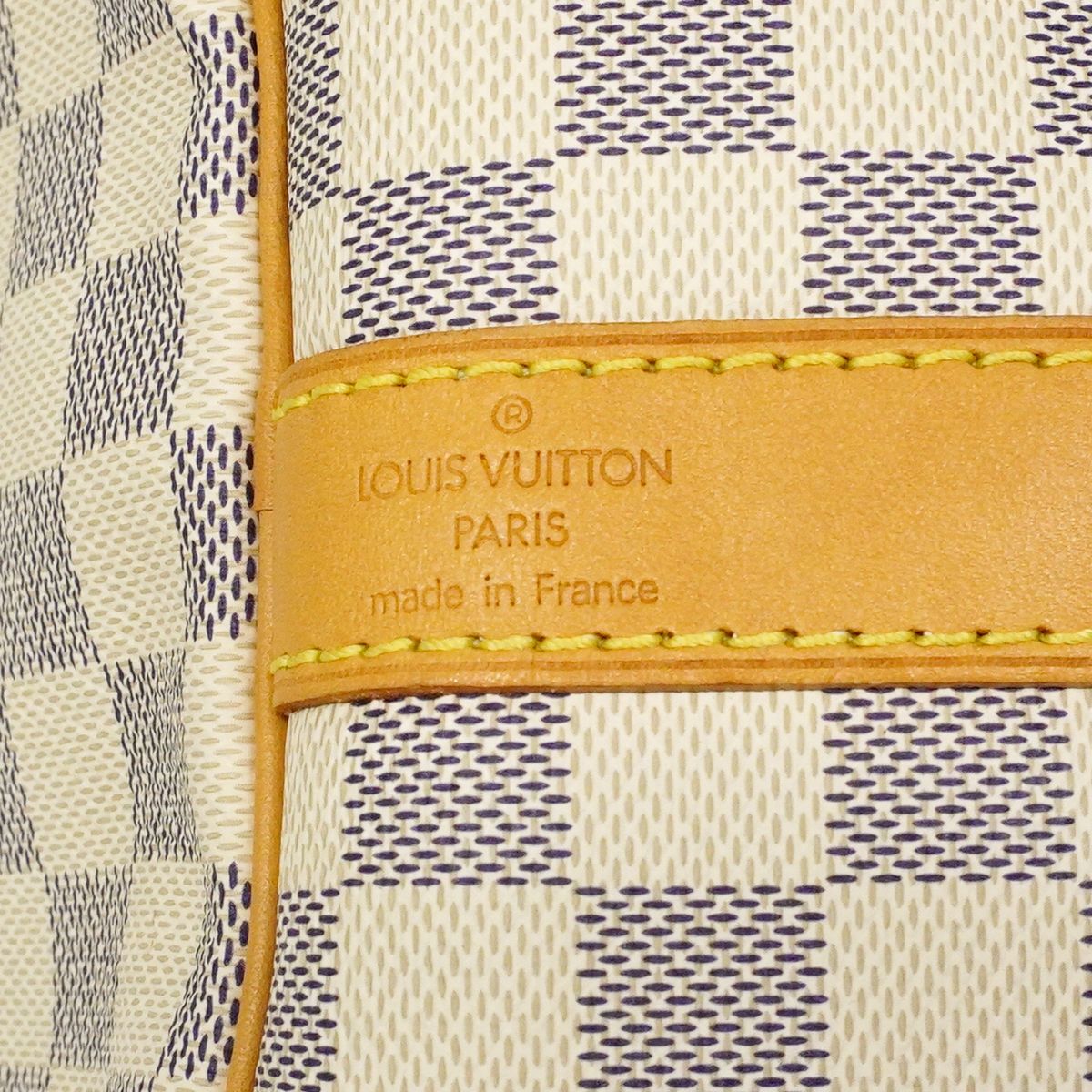 Louis Vuitton Boston Bag Damier Azur Keepall Bandouliere 55 White — view 5