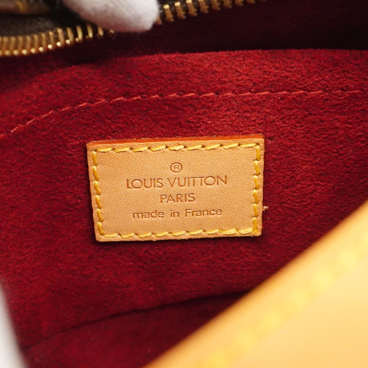 Louis Vuitton Shoulder Bag Monogram Pochette Croissant Brown — view 5
