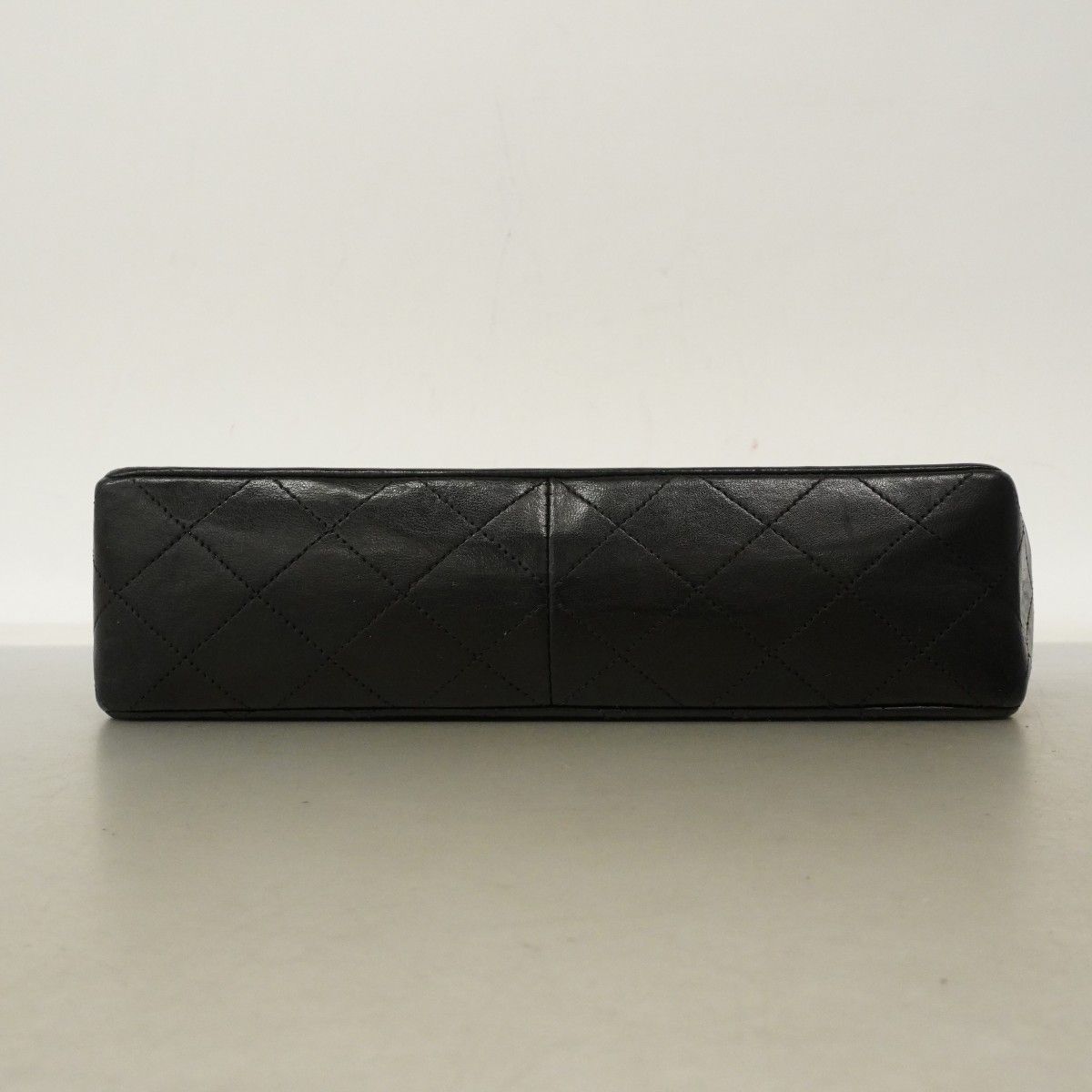 Chanel Shoulder Bag Quilted Lambskin Black Gold — view 3
