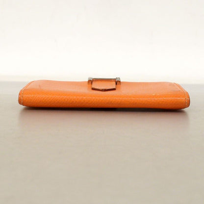 Hermes Business Card Holder Bearn Veau Epsom Orange Silver — view 3