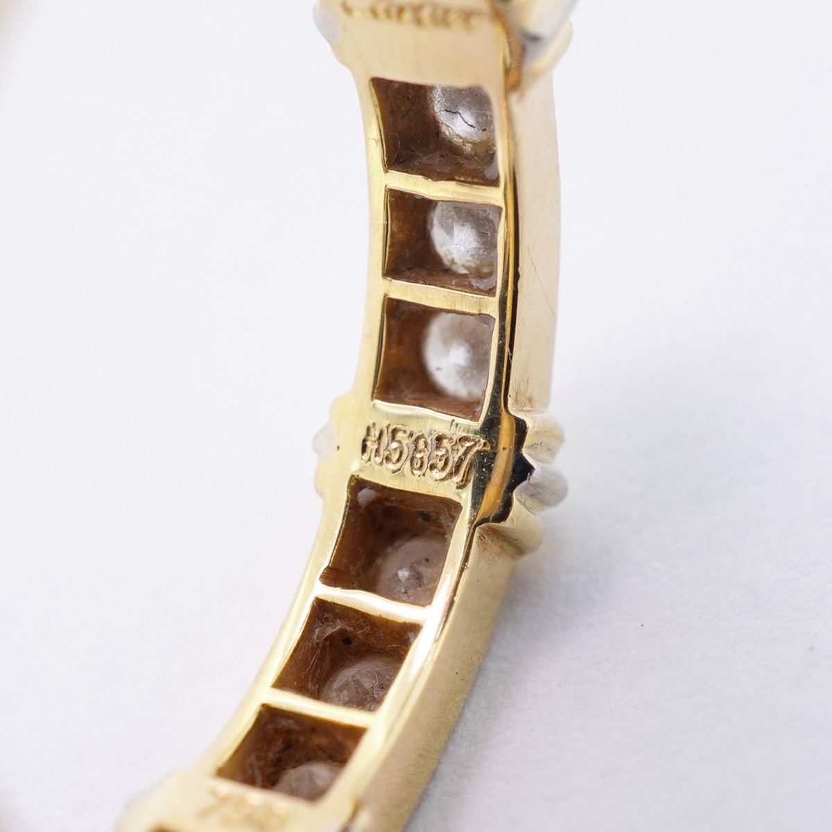 Cartier Ring Contessa 18k Yellow Gold 18k White Diamond — view 5