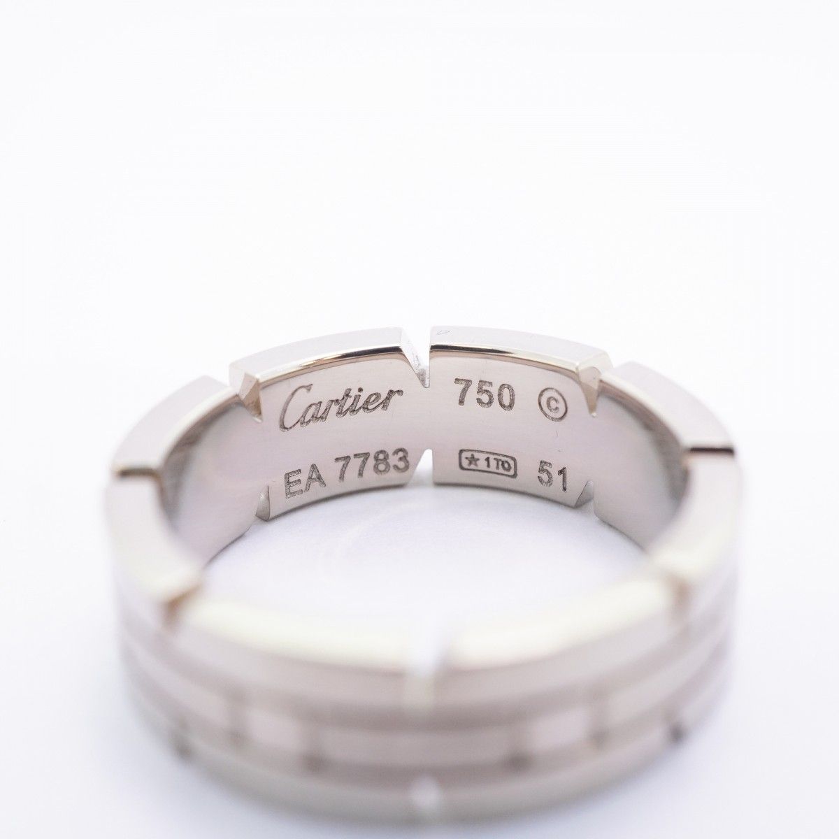 Cartier Ring Tank Francaise 18k White Gold — view 4