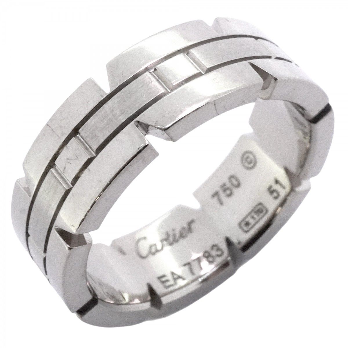 Cartier Ring Tank Francaise 18k White Gold