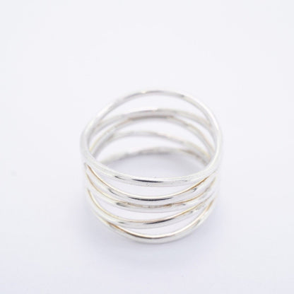 Tiffany & Co Ring Wave Row 925 Sterling Silver — view 3