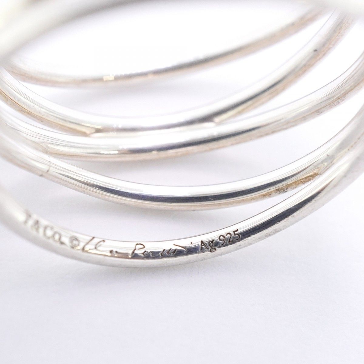 Tiffany & Co Ring Wave Row 925 Sterling Silver — view 5