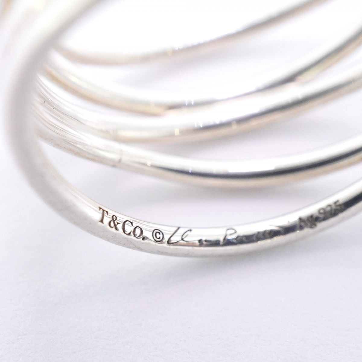 Tiffany & Co Ring Wave Row 925 Sterling Silver — view 4