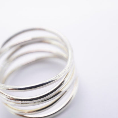 Tiffany & Co Ring Wave Row 925 Sterling Silver — view 8