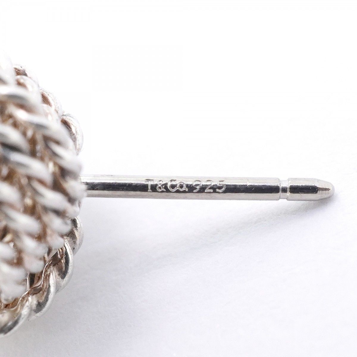 Tiffany & Co Earrings Somerset Mesh Silver — view 4