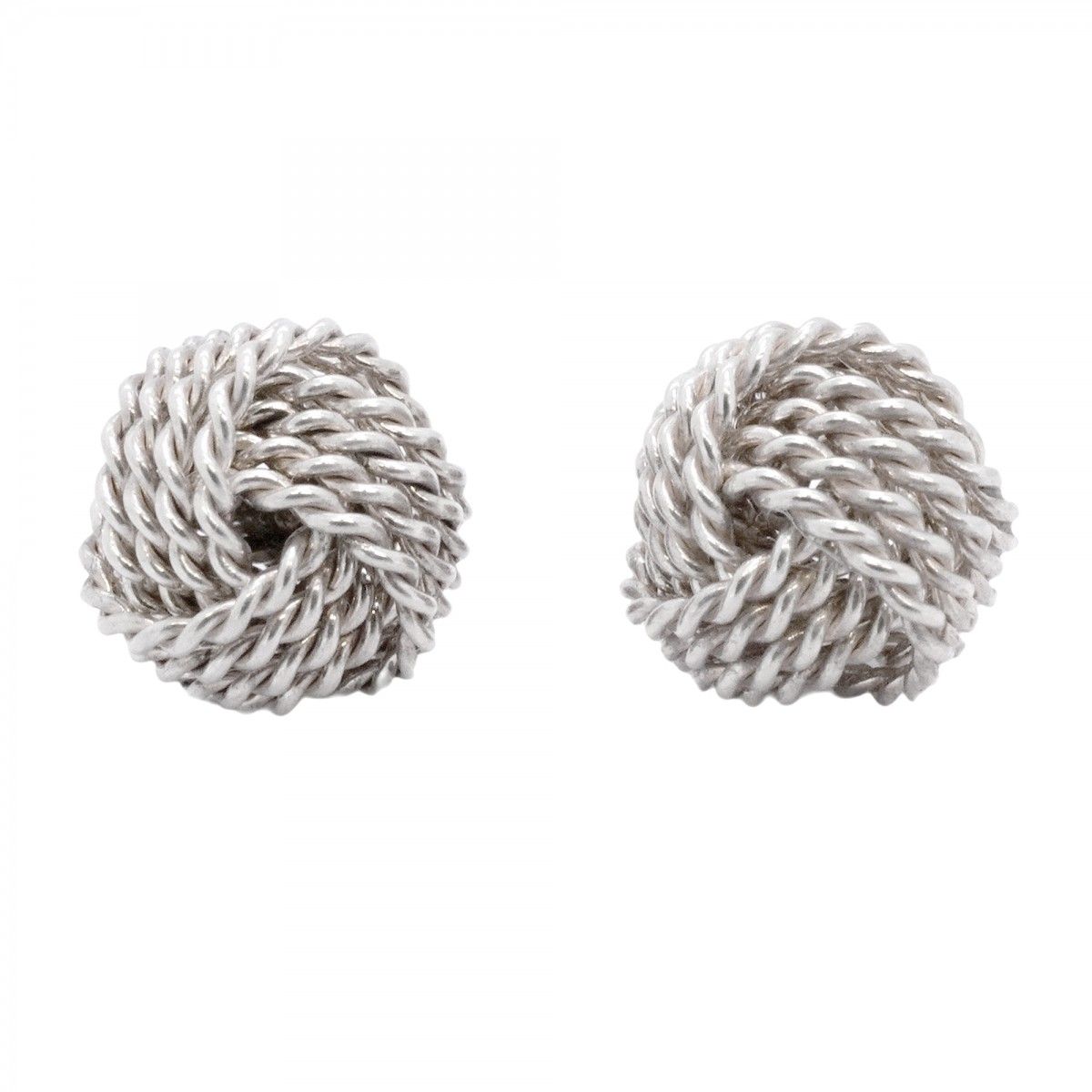 Tiffany & Co Earrings Somerset Mesh Silver