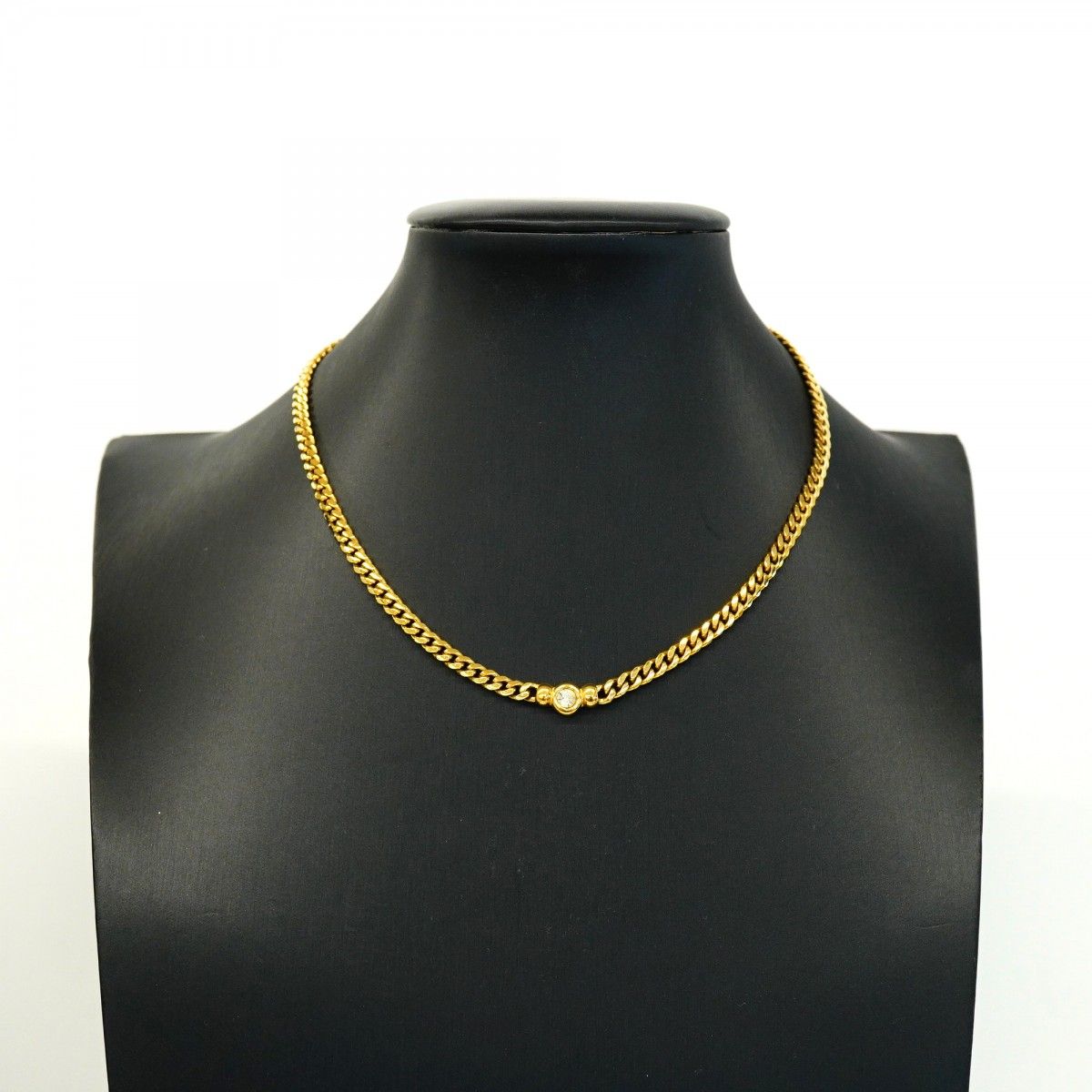 Dior Necklace Gold Plated Rhinestone — view 6