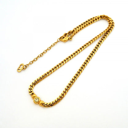 Dior Necklace Gold Plated Rhinestone — view 3