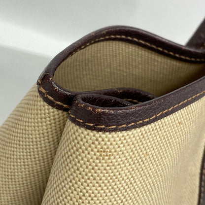 Hermes Tote Garden Party PM Toile Ash Brown Silver — view 7