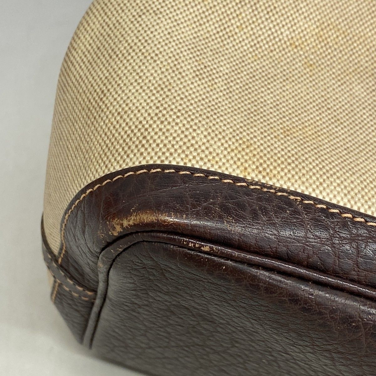 Hermes Tote Garden Party PM Toile Ash Brown Silver — view 6