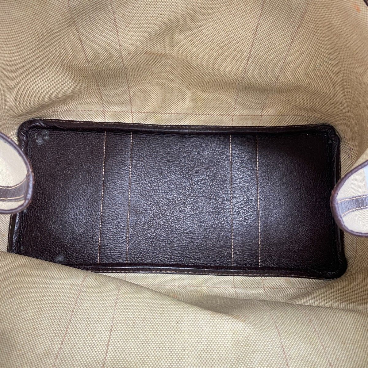 Hermes Tote Garden Party PM Toile Ash Brown Silver — view 4