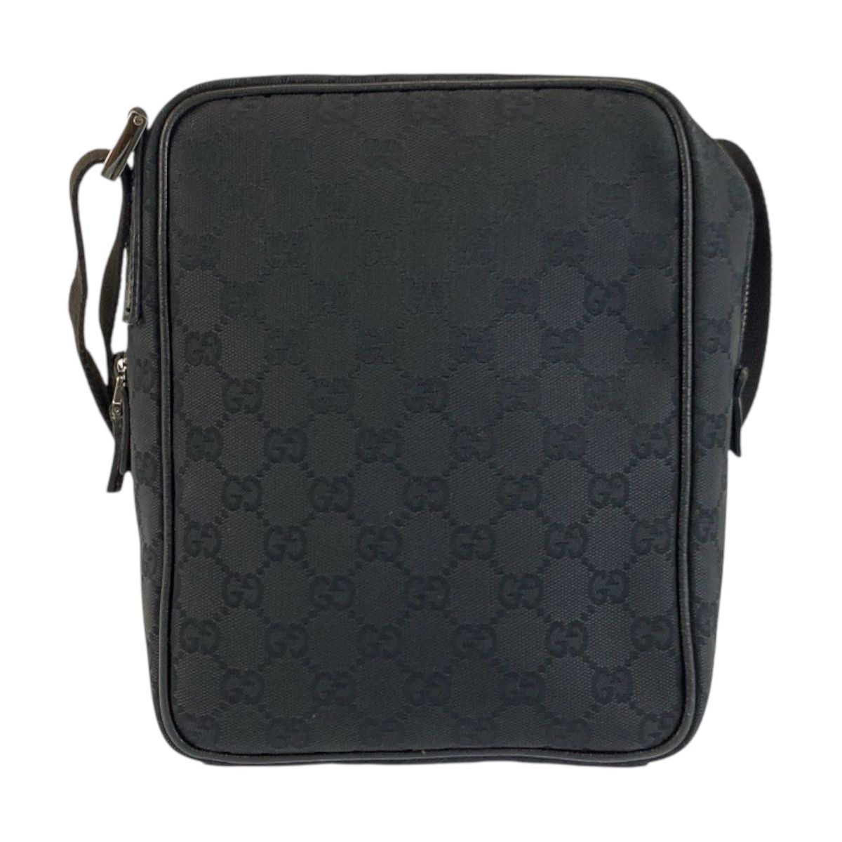 Gucci Black GG Canvas Shoulder Bag Pochette — view 2