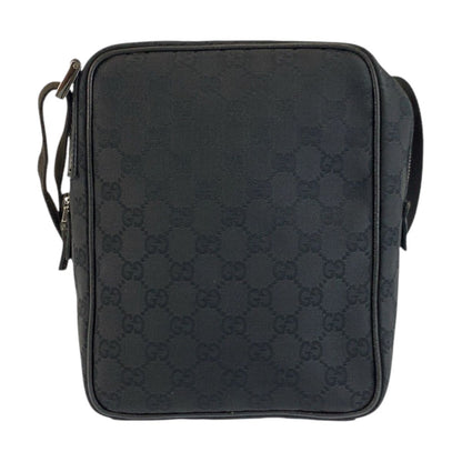 Gucci Black GG Canvas Shoulder Bag Pochette — view 2