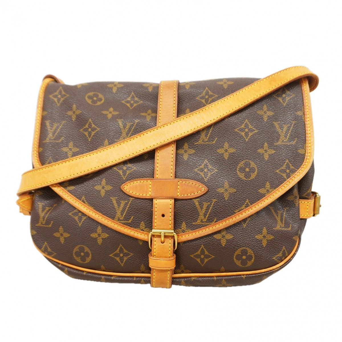 Louis Vuitton Shoulder Bag Monogram Saumur 30 Brown