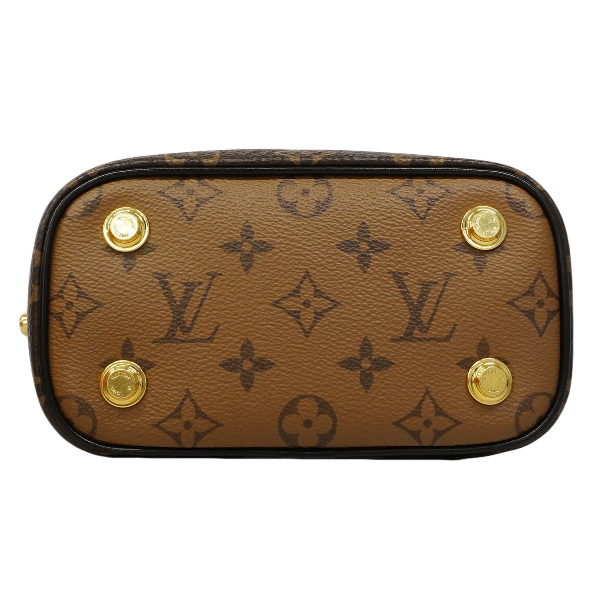 Louis Vuitton Handbag Monogram Reverse Vanity Nvpm Brown 2-Way — view 3