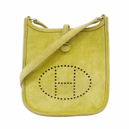 Hermes Shoulder Bag Evelyne TPM Dobris Anis Green Silver