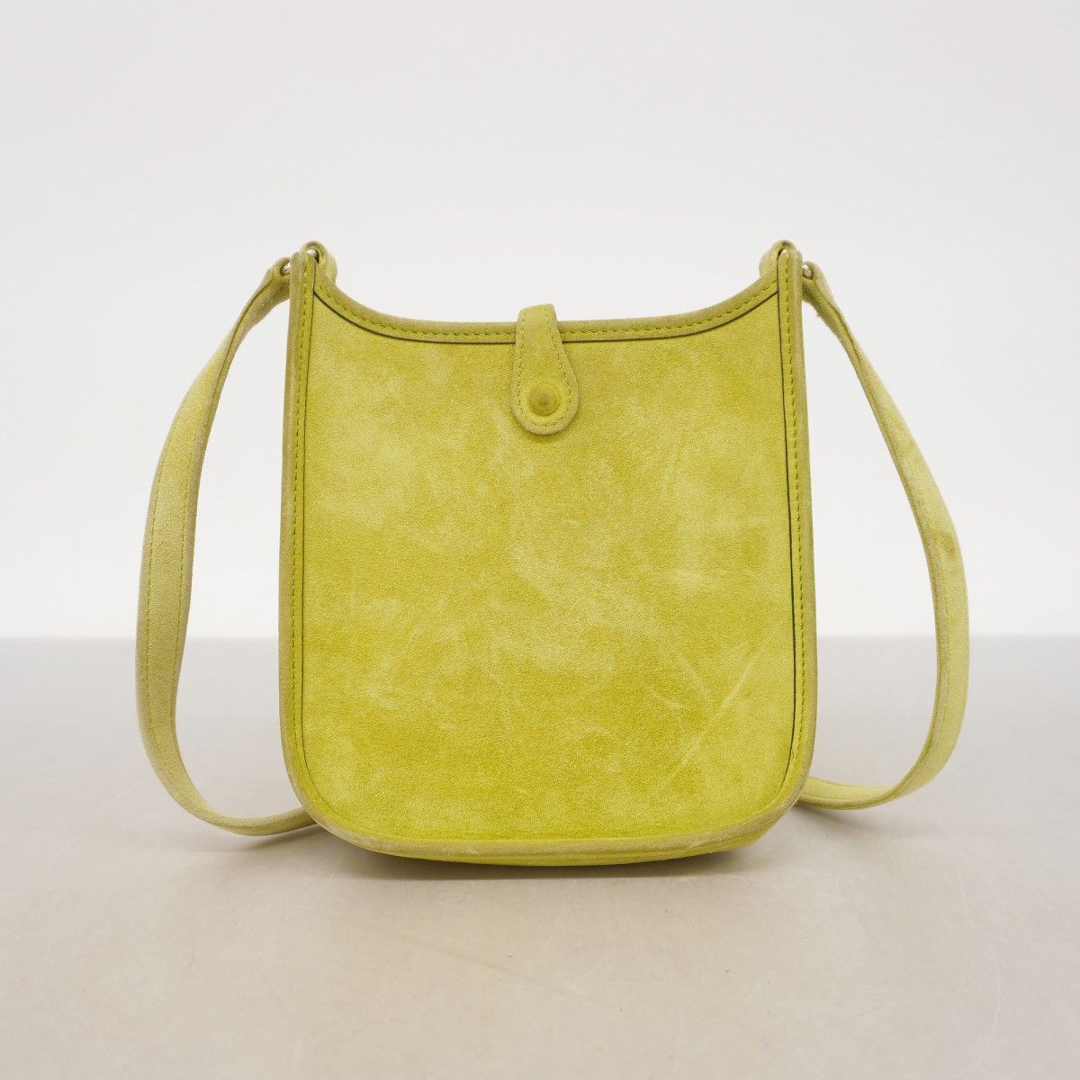 Hermes Shoulder Bag Evelyne TPM Dobris Anis Green Silver — view 9
