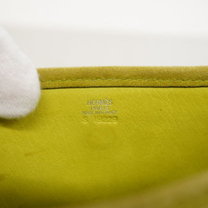 Hermes Shoulder Bag Evelyne TPM Dobris Anis Green Silver — view 5