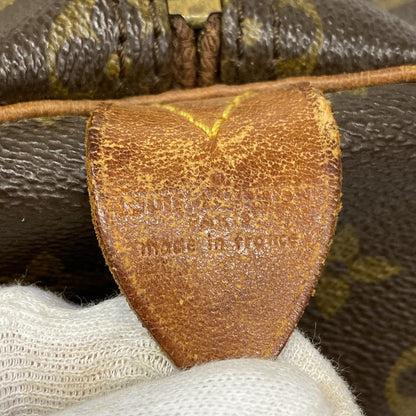 Louis Vuitton Boston Bag Monogram Keepall 55 Brown — view 5