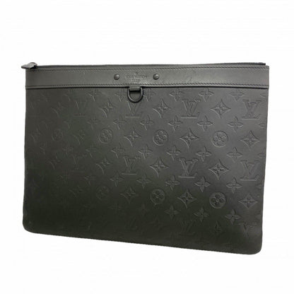Louis Vuitton Clutch Monogram Shadow Pochette Discovery Black