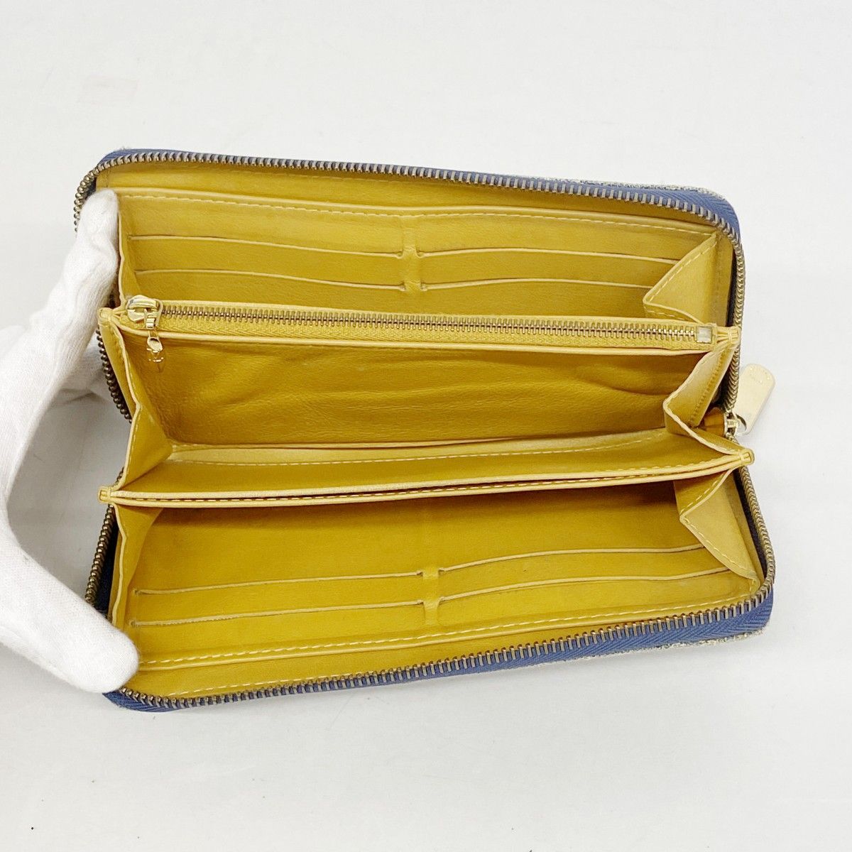 Louis Vuitton Wallet Monogram Denim Zippy Blue — view 3