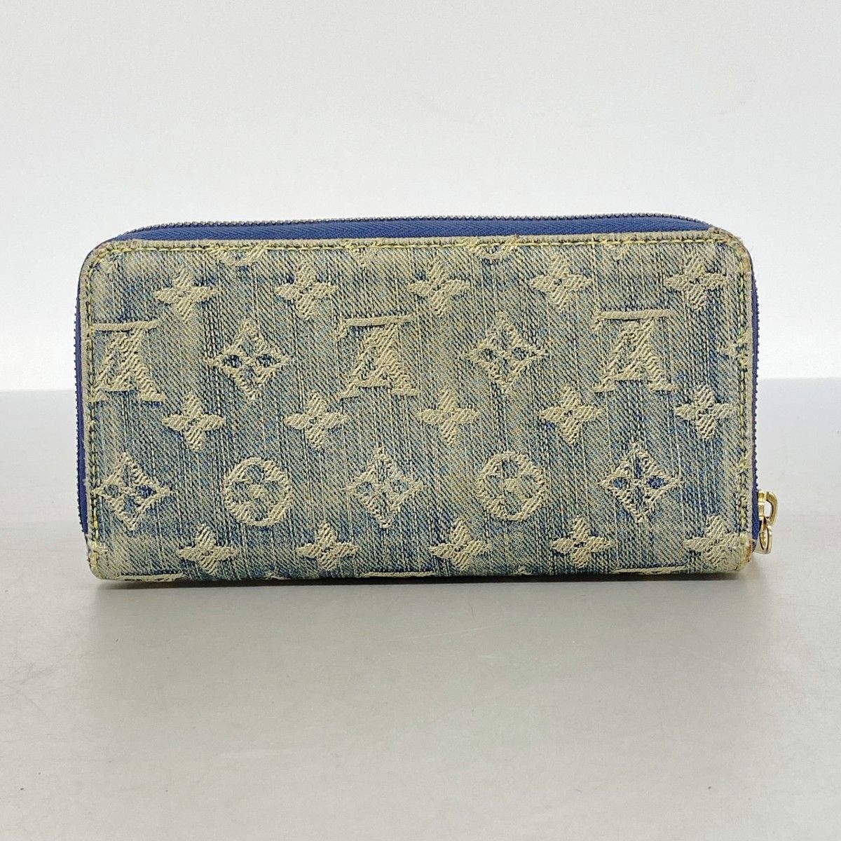Louis Vuitton Wallet Monogram Denim Zippy Blue — view 8