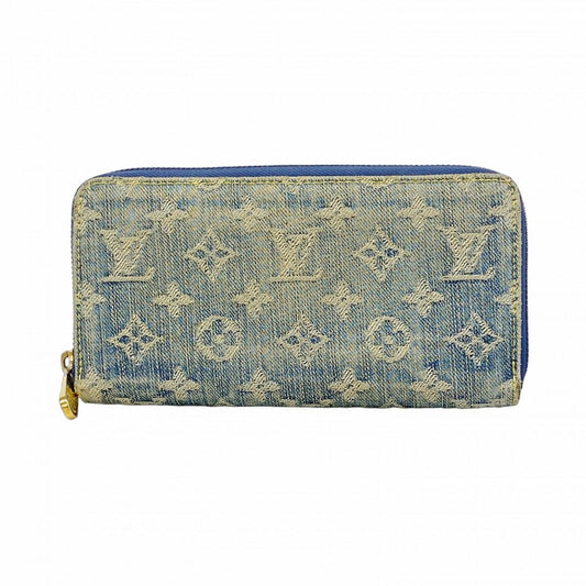 Louis Vuitton Wallet Monogram Denim Zippy Blue