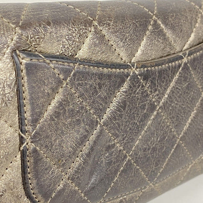 Chanel Wallet 2.55 Calfskin Gold Silver Handbag — view 5