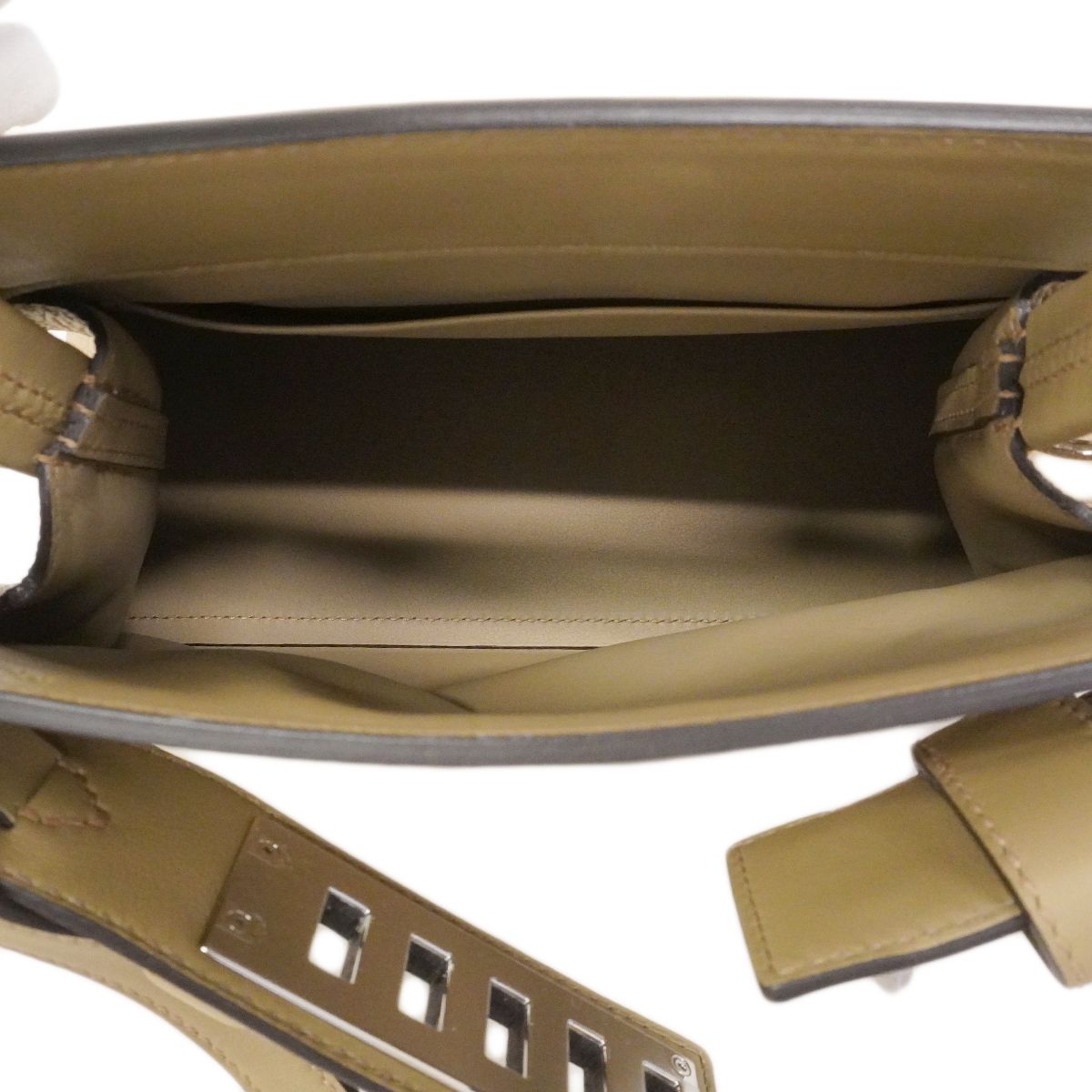 Hermes Handbag Medor Togo Beige Alpha Silver 2-Way — view 4