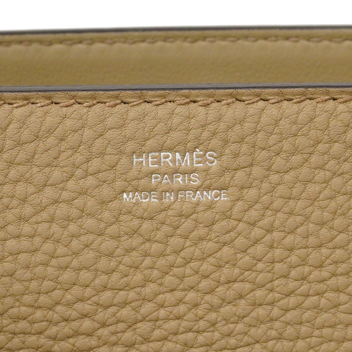 Hermes Handbag Medor Togo Beige Alpha Silver 2-Way — view 5