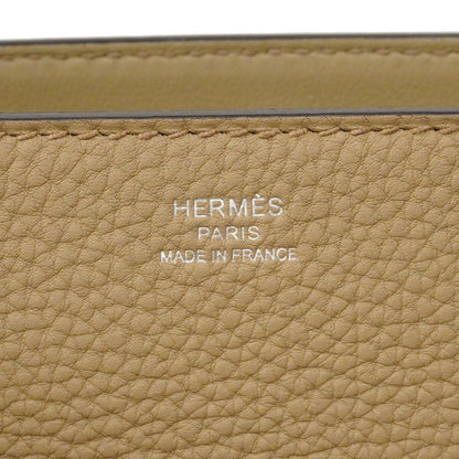 Hermes Handbag Medor Togo Beige Alpha Silver 2-Way — view 5