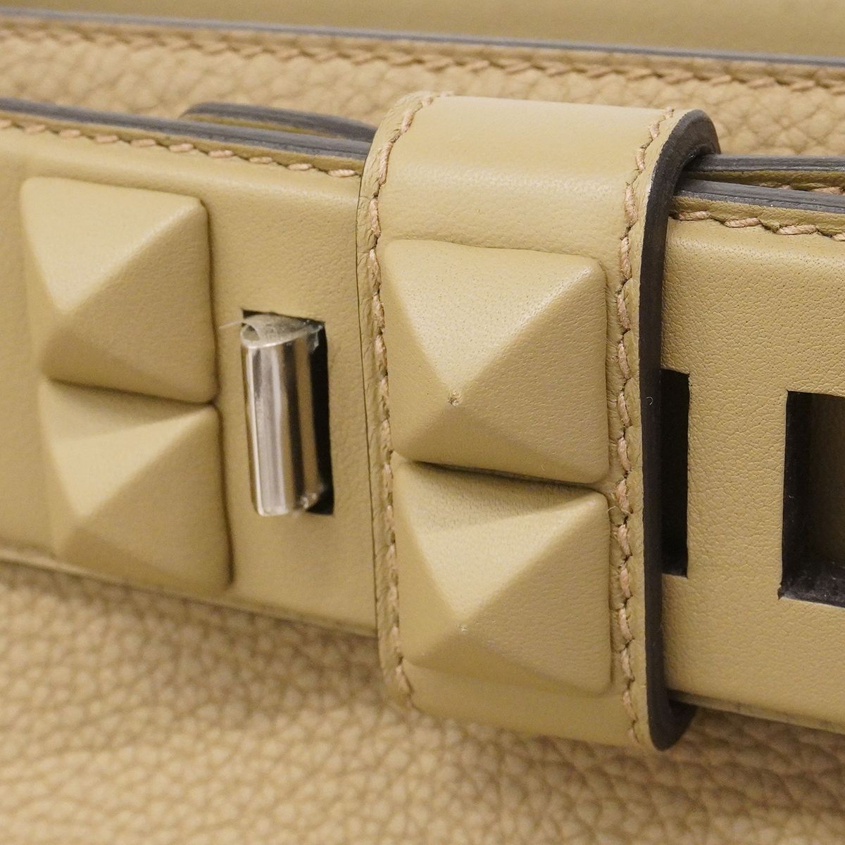 Hermes Handbag Medor Togo Beige Alpha Silver 2-Way — view 7