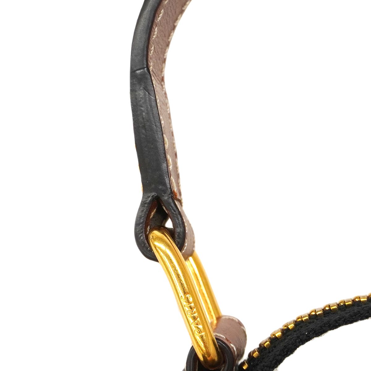Celine Handbag Triomphe Ava Brown Black Gold — view 6