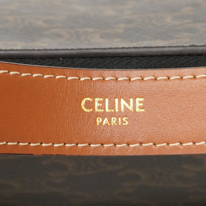 Celine Handbag Triomphe Ava Brown Black Gold — view 5