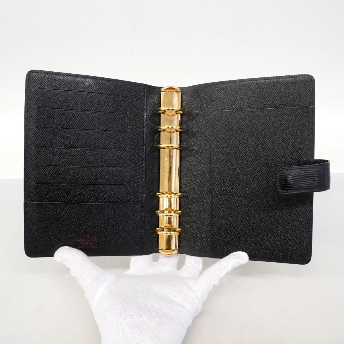 Louis Vuitton Notebook Cover Epi Agenda Noir — view 4