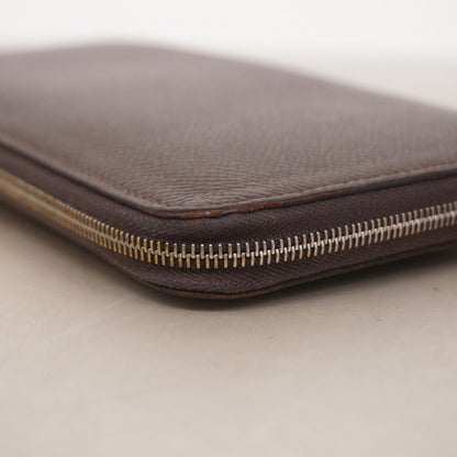 Hermes Wallet Azap Long Silk in Veau Ebene Silver — view 6