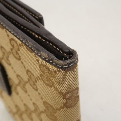 Gucci Wallet GG Canvas Beige Gold — view 5