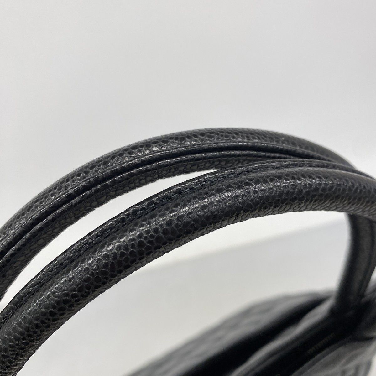 Chanel Tote Reissue Caviar Leather Black Silver — view 7