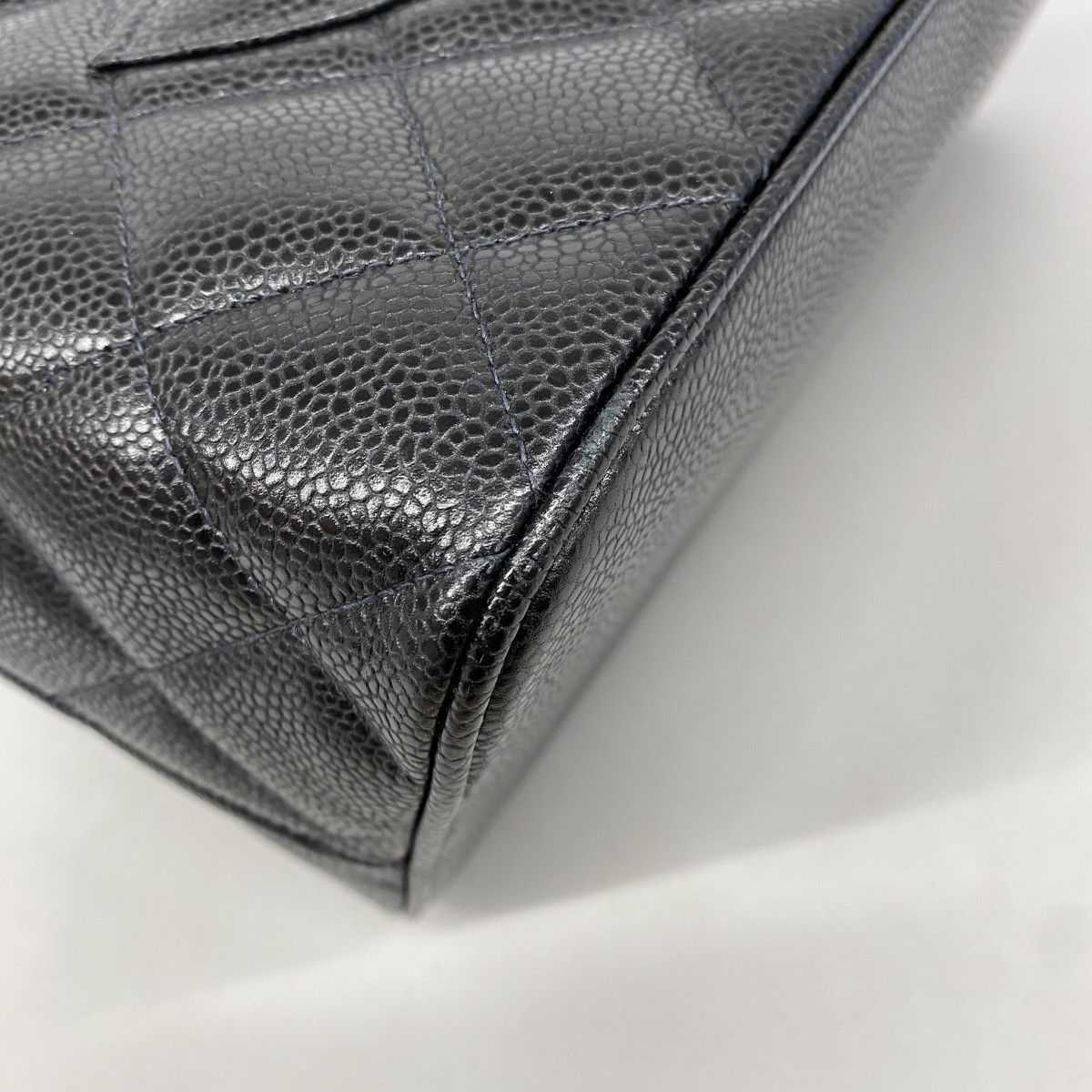 Chanel Tote Reissue Caviar Leather Black Silver — view 6