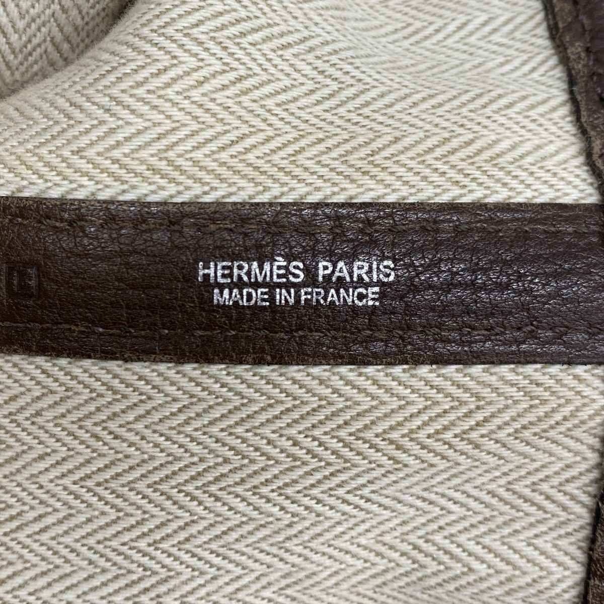 Hermes Tote Garden Party PM Negonda Havana Silver — view 5