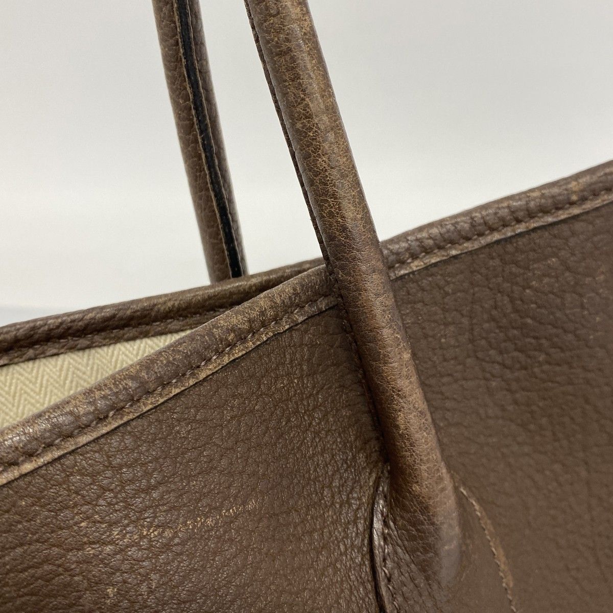 Hermes Tote Garden Party PM Negonda Havana Silver — view 9