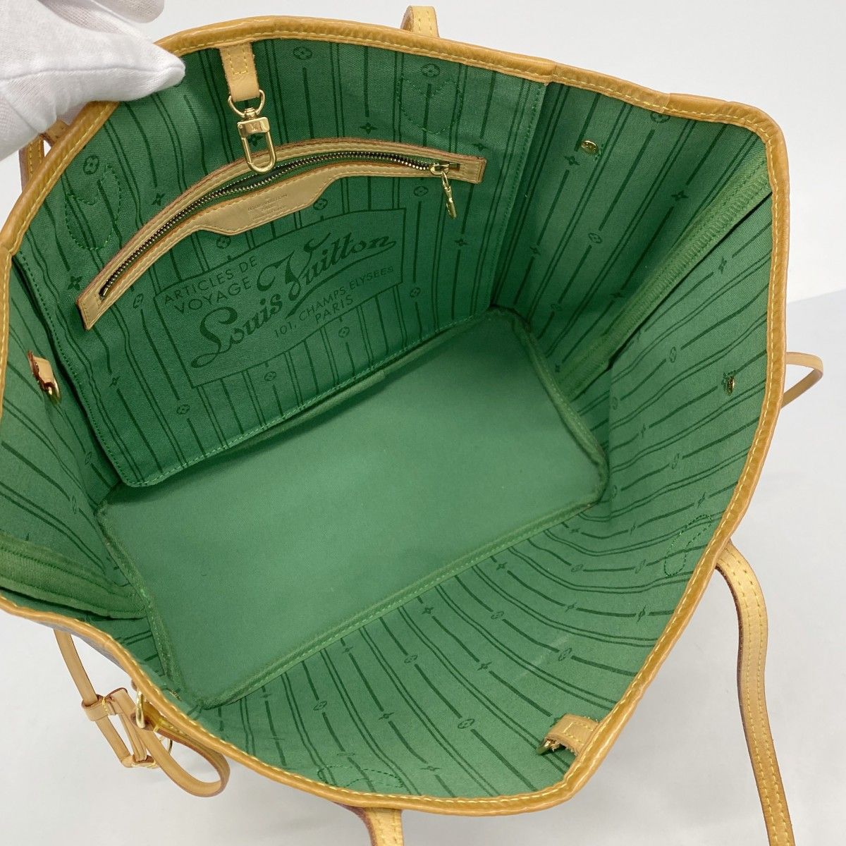 Louis Vuitton Tote Monogram Neverfull My LV Heritage Brown Green — view 4