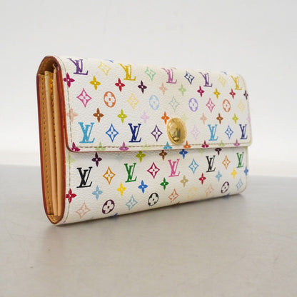 Louis Vuitton Wallet Monogram Multicolor Pochette Porte-Monnaie Cles Blanc — view 9