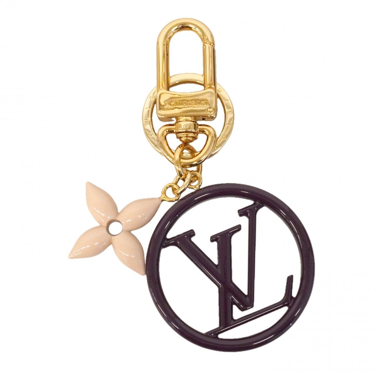 Louis Vuitton Key Holder Charm LV Circle Purple