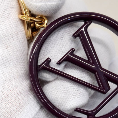 Louis Vuitton Key Holder Charm LV Circle Purple — view 4